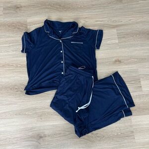 Gap Body Navy Blue Pajama Set